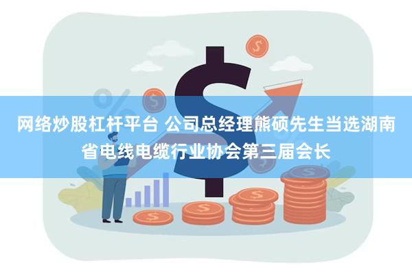 网络炒股杠杆平台 公司总经理熊硕先生当选湖南省电线电缆行业协会第三届会长