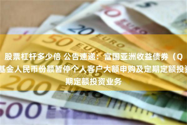 股票杠杆多少倍 公告速递：富国亚洲收益债券（QDII）基金人民币份额暂停个人客户大额申购及定期定额投资业务