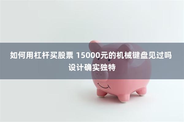 如何用杠杆买股票 15000元的机械键盘见过吗 设计确实独特