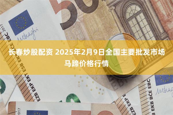 长春炒股配资 2025年2月9日全国主要批发市场马蹄价格行情